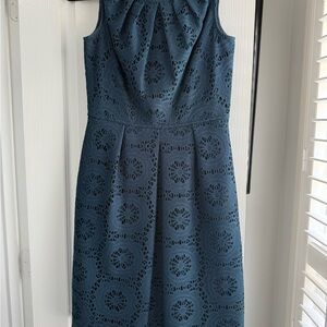 Adrianna Papell Green Sheath Midi Dress Cowl Neck